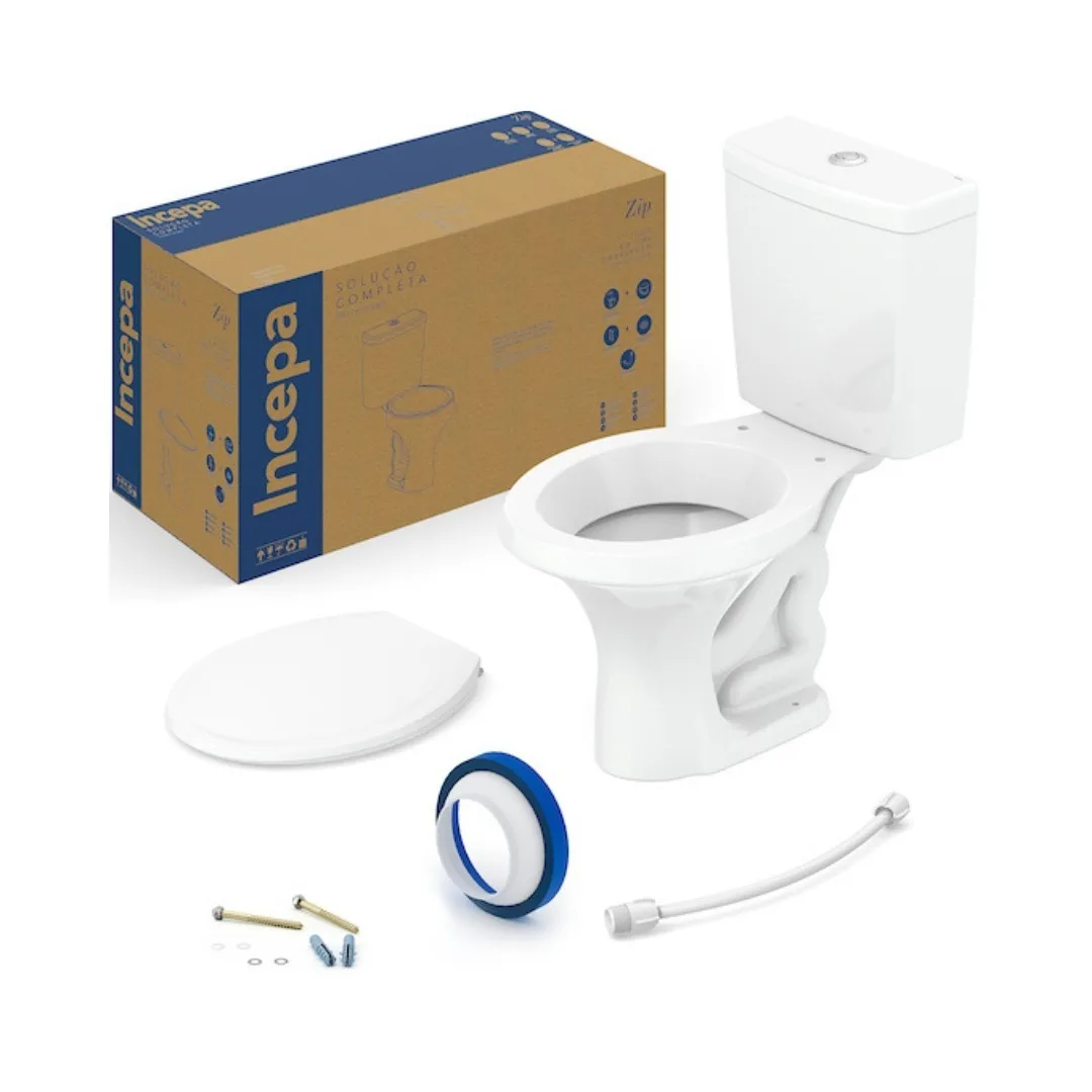 Vaso Sanitário Completo com Caixa Acoplada Roca Zip Branco