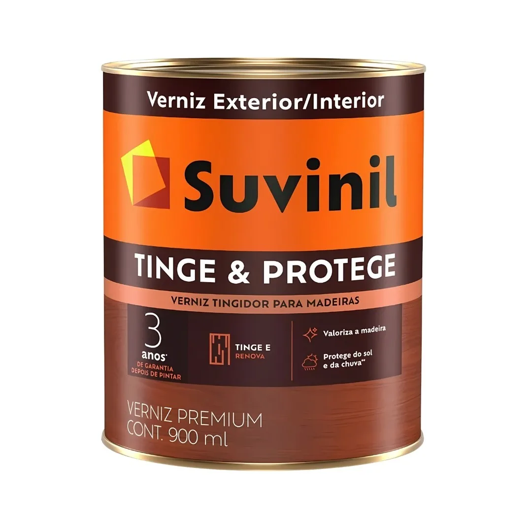 Verniz Suvinil Tinge & Protege 0,9L Mogno